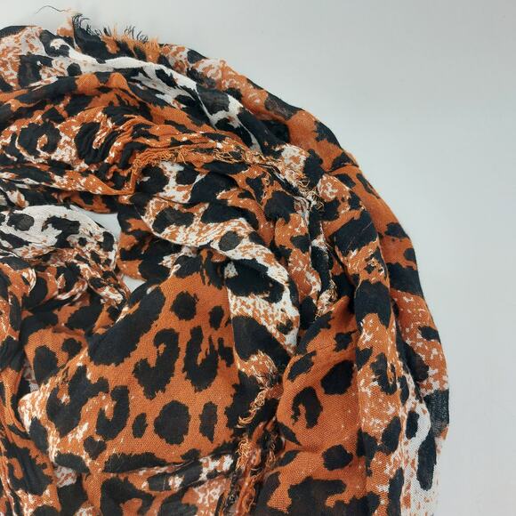 Zoozatz Mascot Headwear and apparel Burnt Orange Infinity Scarf Spotted Leopard - Picture 9 of 10